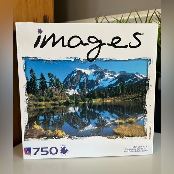 Puzzle-images-picture Lake USA, 750 pieces, mountains trees nature blue green - Picture 1 of 5
